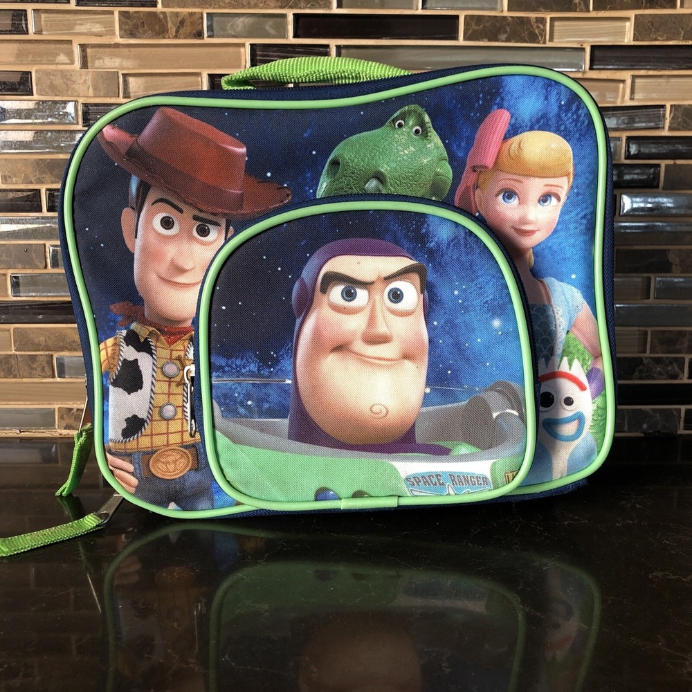 Disney Pixar Toy Story‎ 4 Lunch Bag Insulated Buzz Woody Rex Bo Forky Used